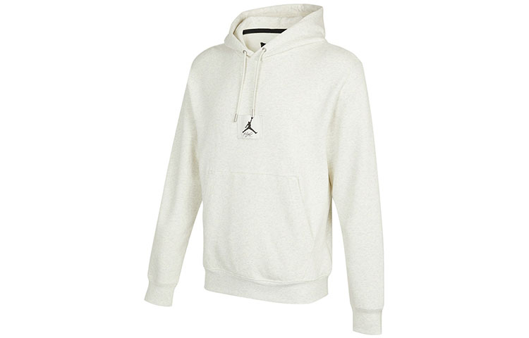 Jordan Essentials Logo Hoodie White Casual Fleece Long Sleeve - Fall Edition. DA9817-141