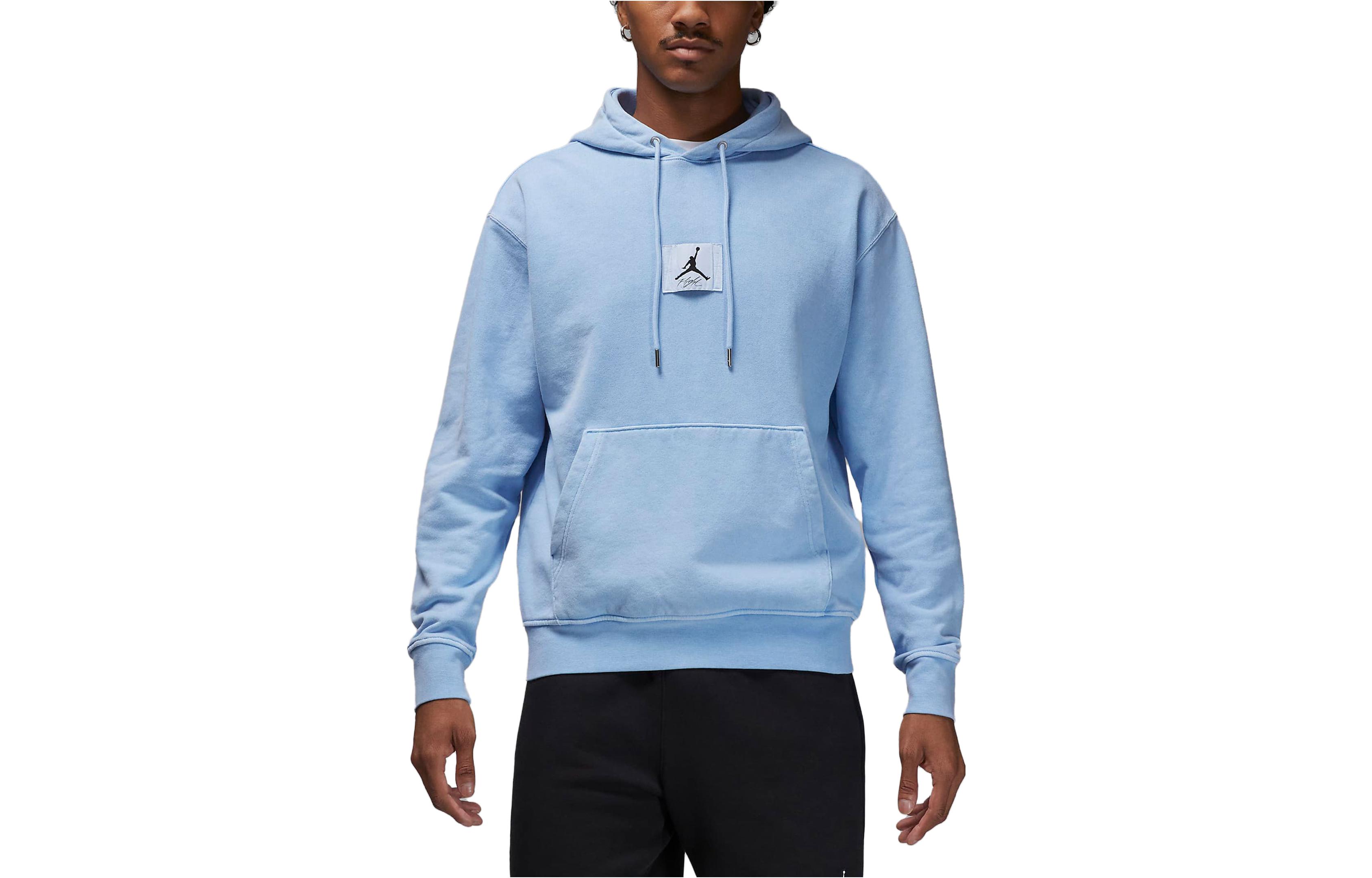Jordan Essentials Logo Patch Pullover Hoodie Blue () FB7290-425