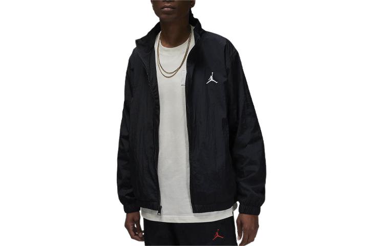 Jordan Essentials Logo Printed Woven Jacket Black FN4537-010