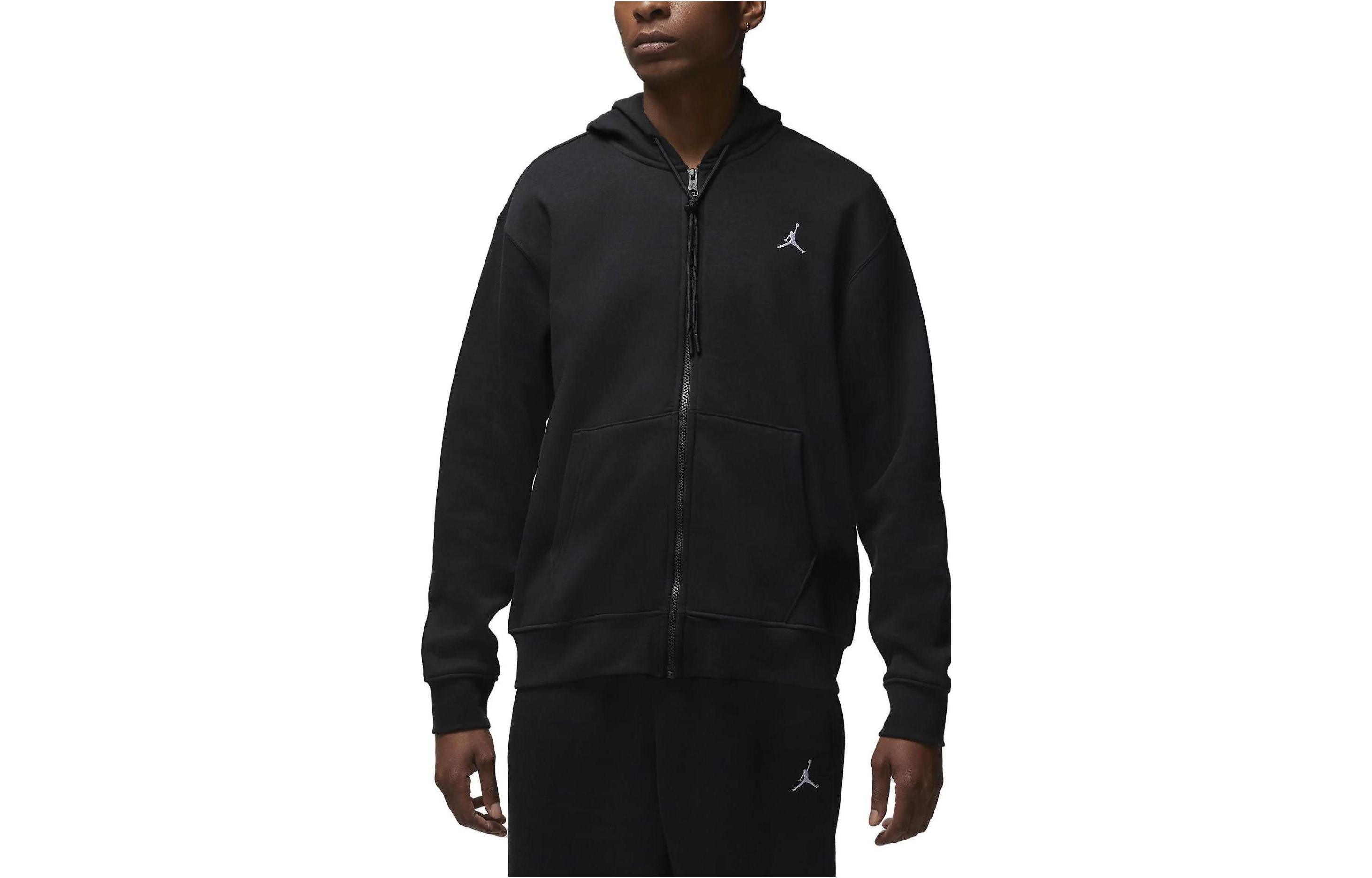 Jordan Essentials Logo Zip-Up Hoodie Black FJ7771-010