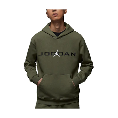 Jordan Essentials Olive Green Soft Hooded Sweatshirt HQ4644-222