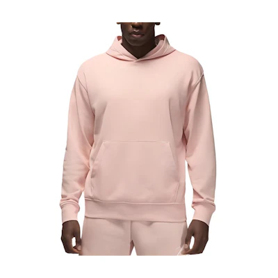 Jordan Essentials Pink Fleece Hoodie with Small Embroidered Logo FQ3678-622