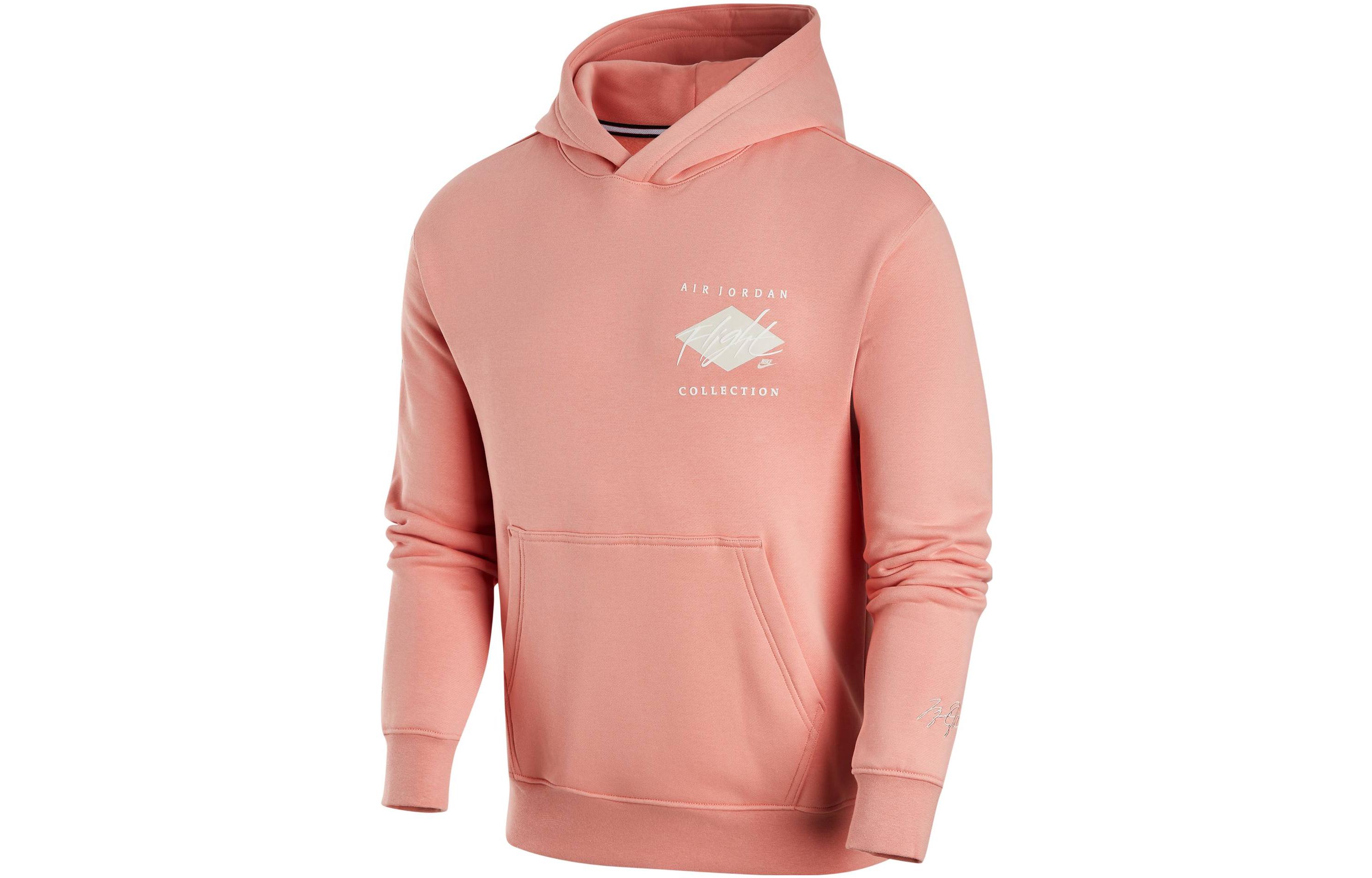 Jordan Essentials Printed Pullover Hoodie Grassroot Brown Mens Casual Sweater DH9020-824