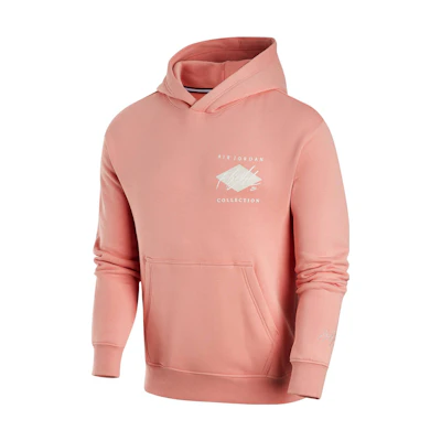 Jordan Essentials Printed Pullover Hoodie Grassroot Brown Mens Casual Sweater DH9020-824