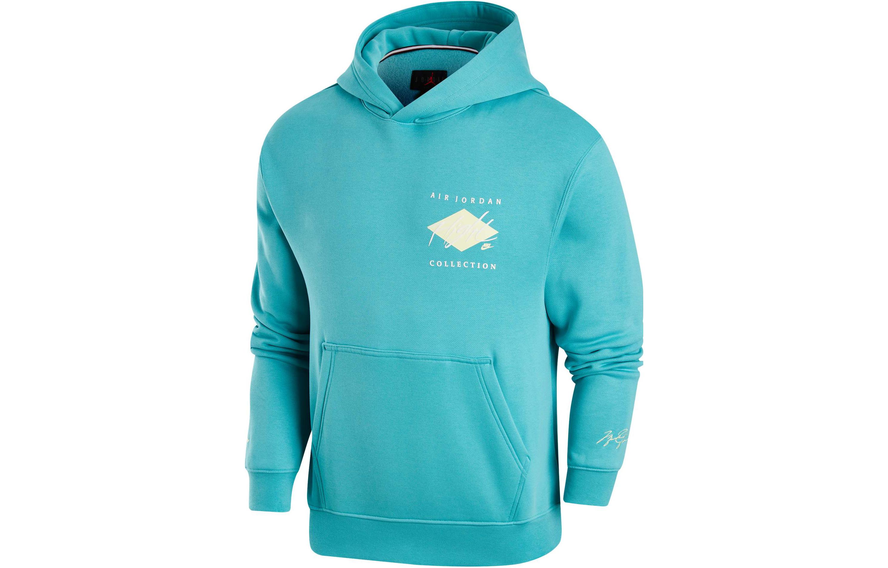 Jordan Essentials Printed Pullover Hoodie Men’s Teal Green DH9020-392