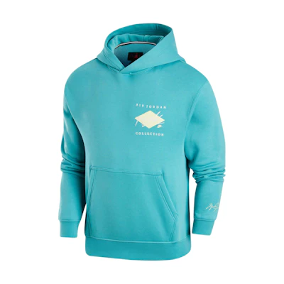 Jordan Essentials Printed Pullover Hoodie Men’s Teal Green DH9020-392