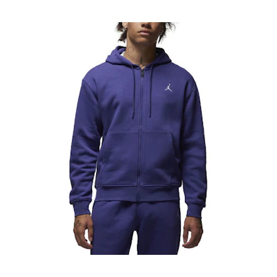 Jordan Essentials Purple Full-Zip Hoodie with Embroidered Logo - FJ7771-502