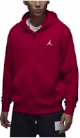 Jordan Essentials Red Full-Zip Hoodie Jacket Casual Long Sleeve Sweatshirt FQ1867-687 Jordan Essentials Red Full-Zip Hoodie Jacket Casual Long Sleeve Sweatshirt FQ1867-687