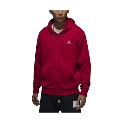 Jordan Essentials Red Full-Zip Hoodie Jacket Casual Long Sleeve Sweatshirt FQ1867-687