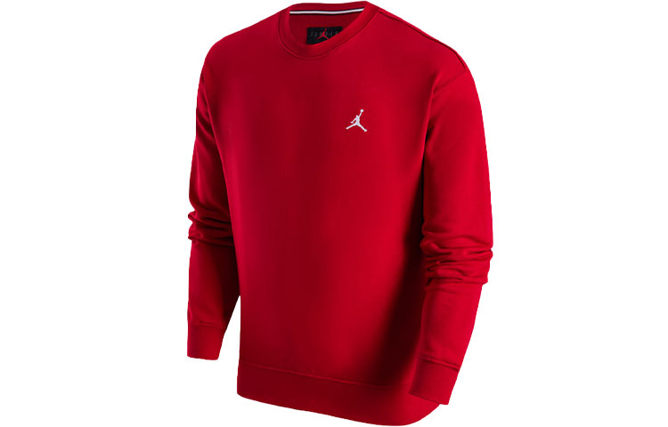 Jordan Essentials Red Pullover Crewneck Sweatshirt Loose Fit FQ1865-687