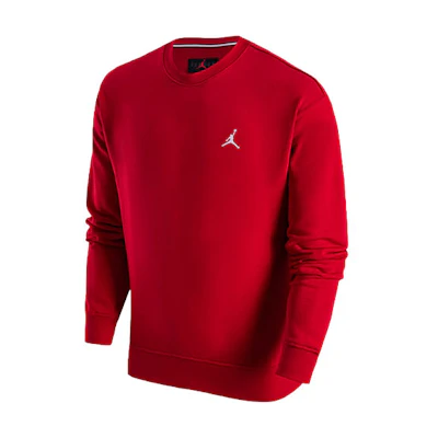 Jordan Essentials Red Pullover Crewneck Sweatshirt Loose Fit FQ1865-687