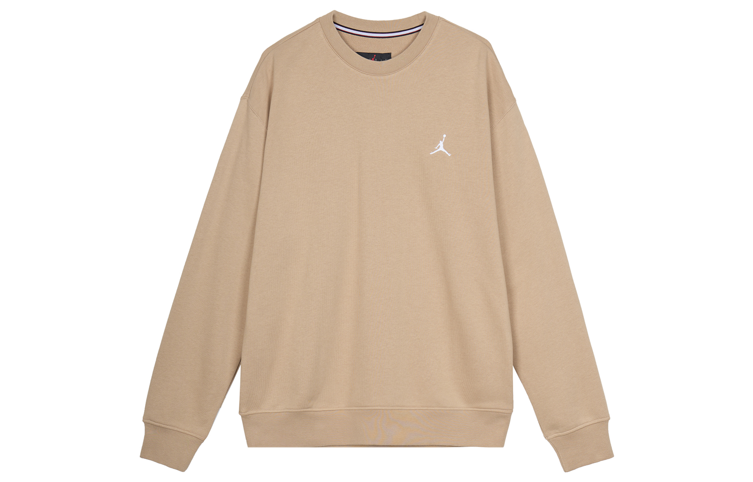 Jordan Essentials Retro Colorblock Logo Crewneck Sweatshirt Khaki () FQ1865-200