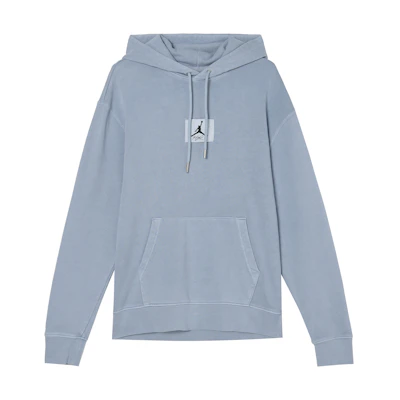 Jordan Essentials Solid Color Drawstring Hoodie Blue Gray Casual Long Sleeve FB7291-436