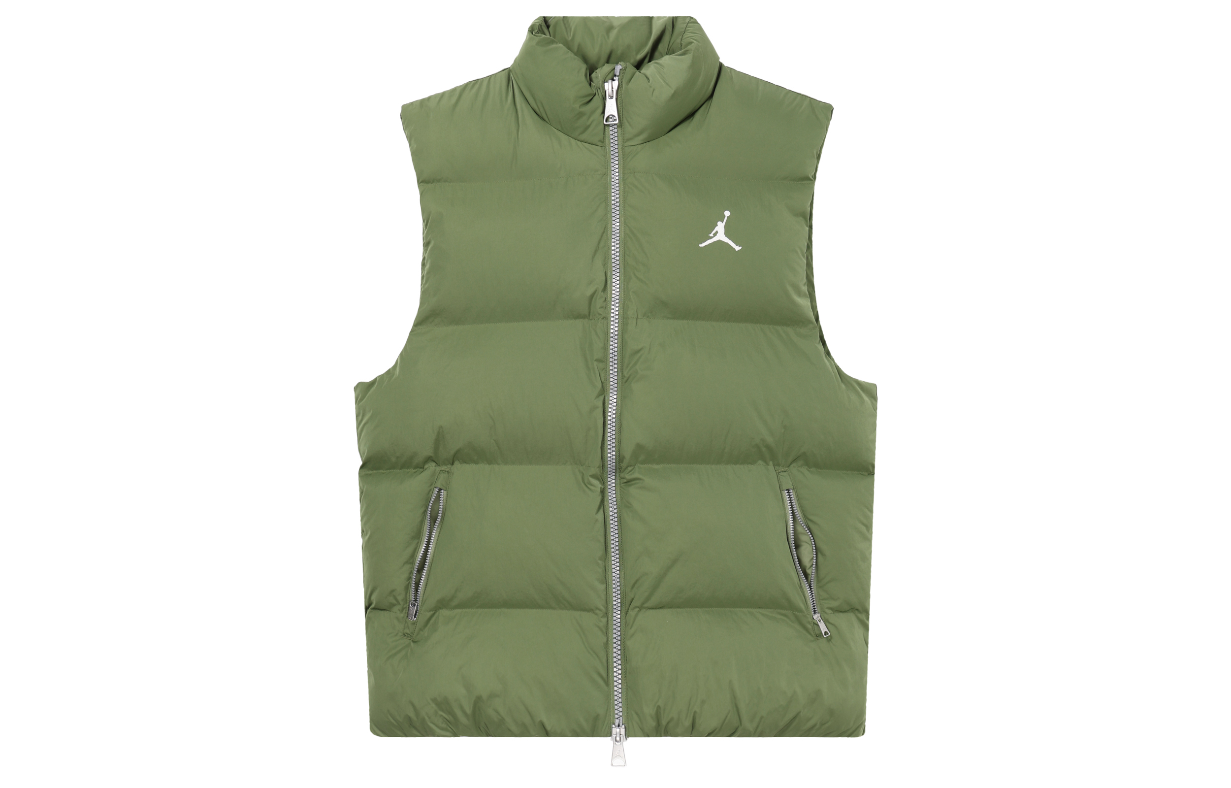 Jordan Essentials Solid Color Zip-Up Vest Green () FB7308-340