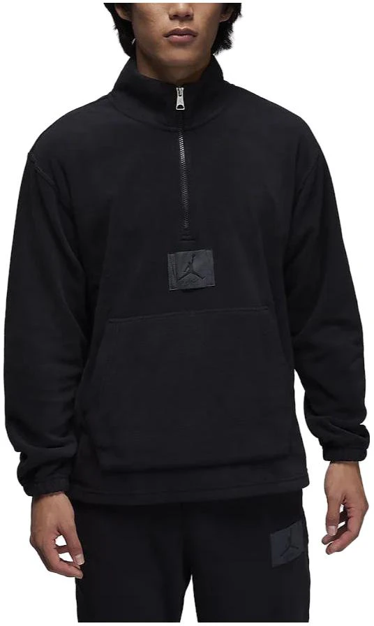 jordan-essentials-solid-half-zip-pullover-sweatshirt-black-fd-7864-010