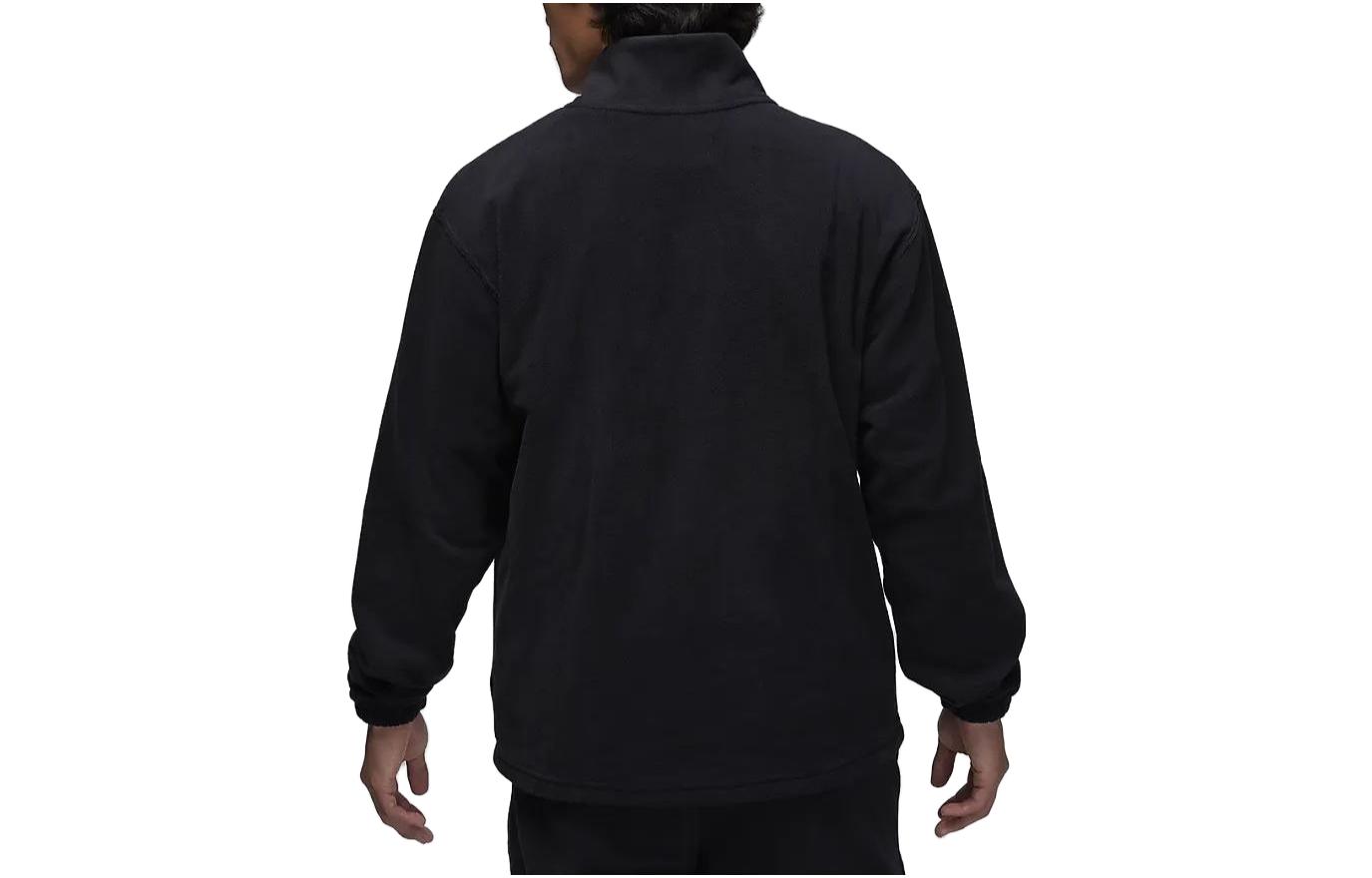 Lookbook Jordan Essentials Sweatshirt Hitam Half-Zip Pullover Solid. FD7864-010