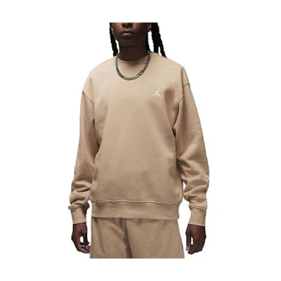 Jordan Essentials Solid Logo Crewneck Sweatshirt Khaki () FJ7776-200