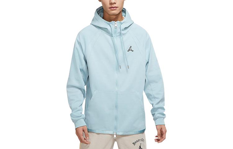 Jordan Essentials Solid Logo Hoodie Jacket Blue DJ0885-366 圖 2