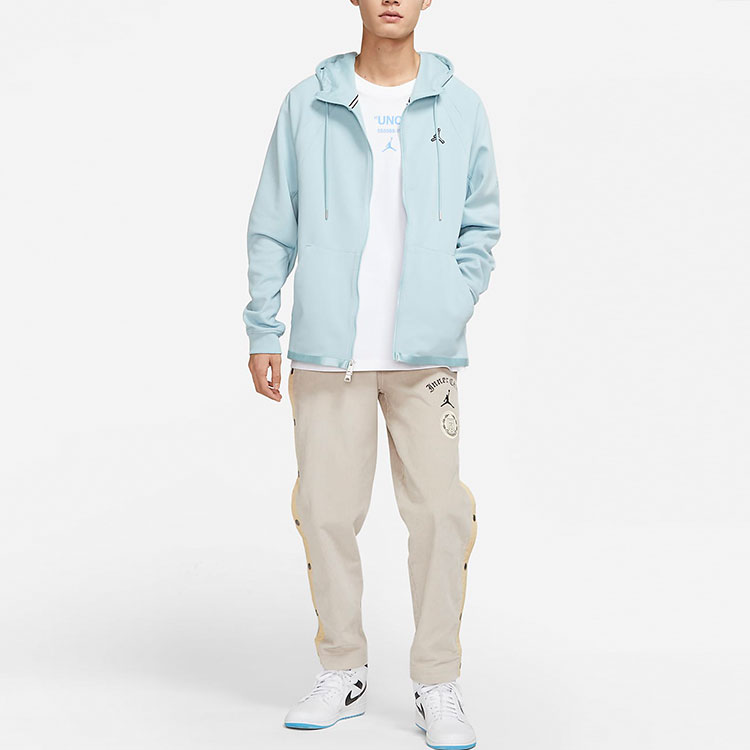 Jordan Essentials Solid Logo Hoodie Jacket Blue DJ0885-366 圖 4