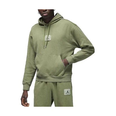 Jordan Essentials Solid Logo Hoodie Light Olive FB7290-340