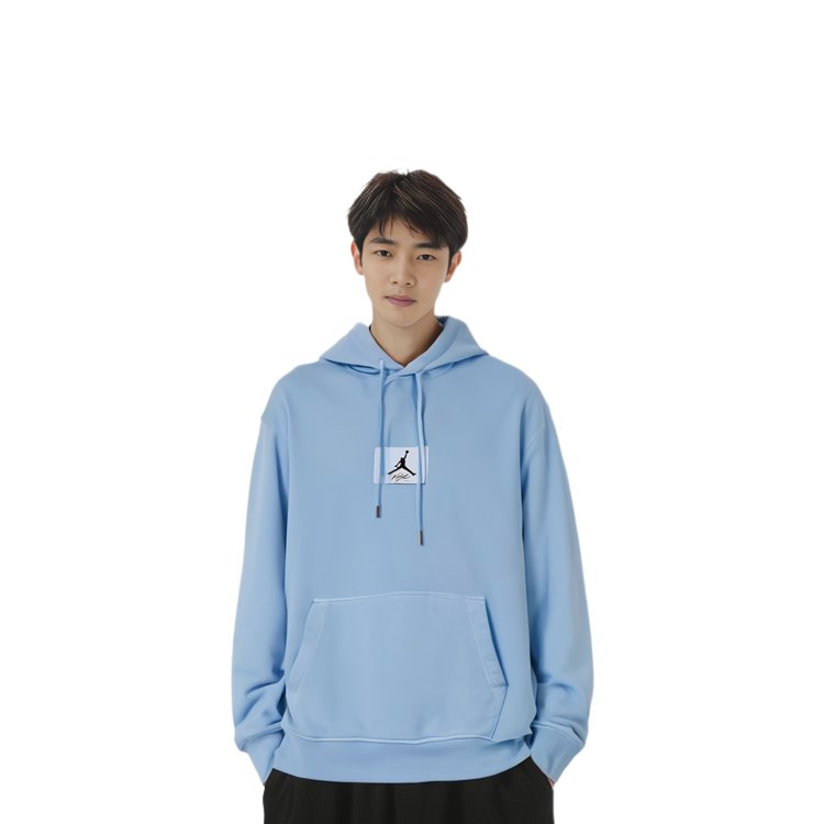 Purchase Jordan Essentials Logo Hoodie Lengan Panjang Biru FB7291-425