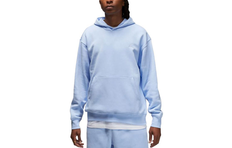 Jordan Essentials Solid Logo Hoodie Royal Blue - Loose Fit FJ7774-425