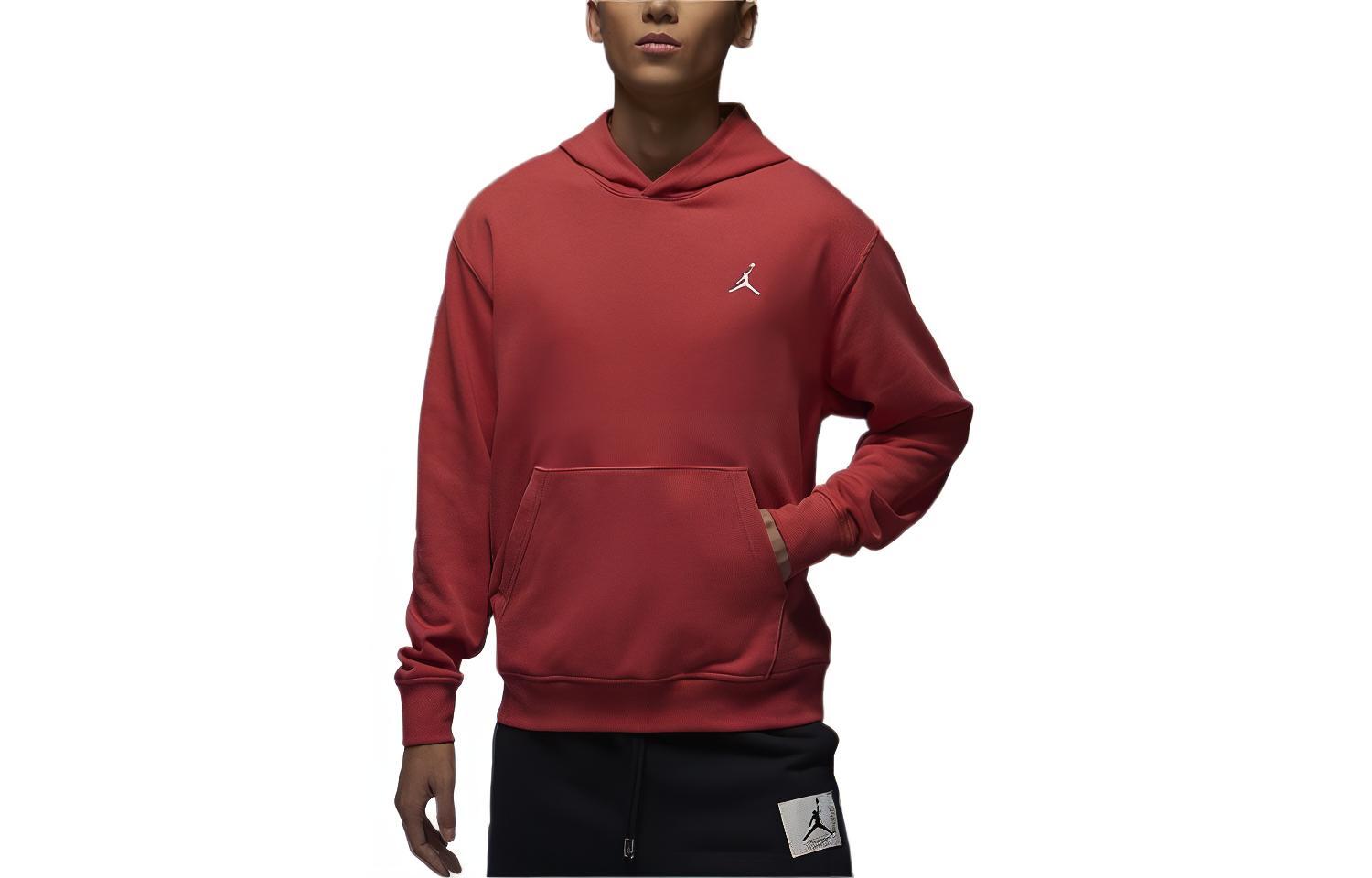 Jordan Essentials Solid Logo Hoodie Watermelon Red FQ3678-604