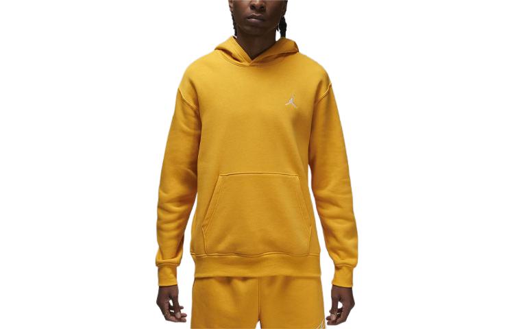 Jordan Essentials Solid Logo Hoodie Yellow Ochre FJ7774-752