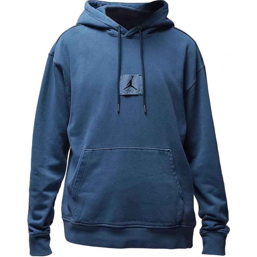 Jordan Essentials Solid Logo Patch Hoodie Loose Fit Blue FB7290-427