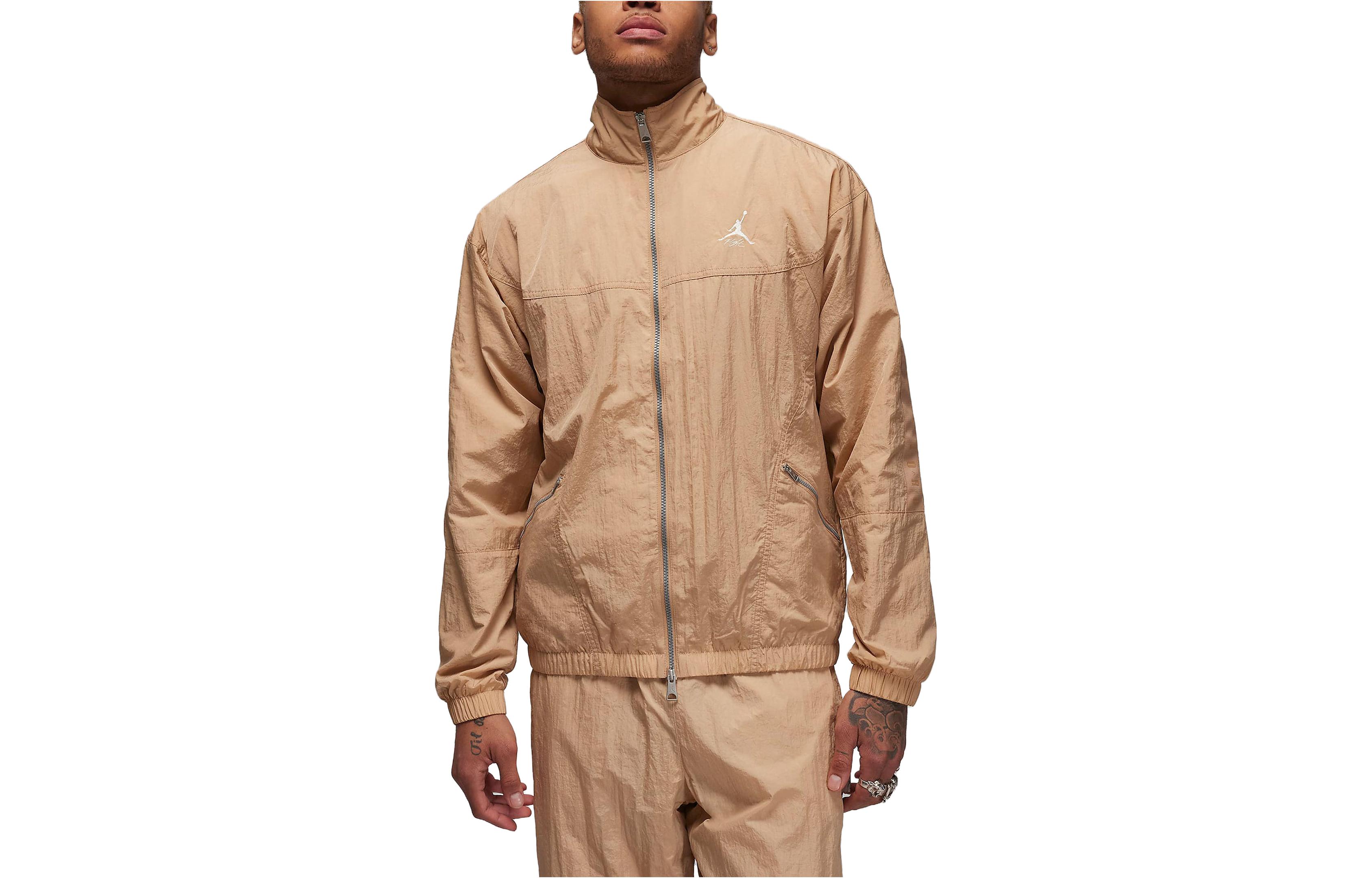 Jordan Essentials Solid Logo Sports Jacket Men’s - Hemp FB7294-200