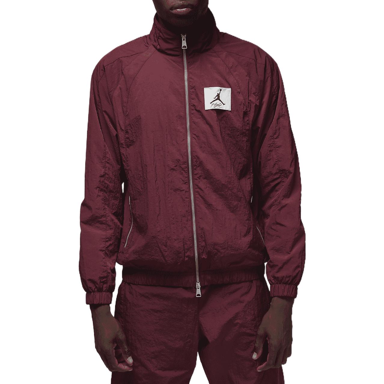 Jordan Essentials Stand Collar Logo Patch Jacket Deep Red DQ7336-680