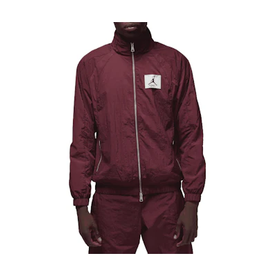 Jordan Essentials Stand Collar Logo Patch Jacket Deep Red DQ7336-680