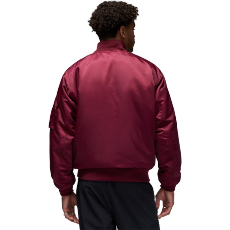 Sizing Jordan Essentials Statement Reversible Baseball Jacket Merah Cherrywood. DQ7345-680