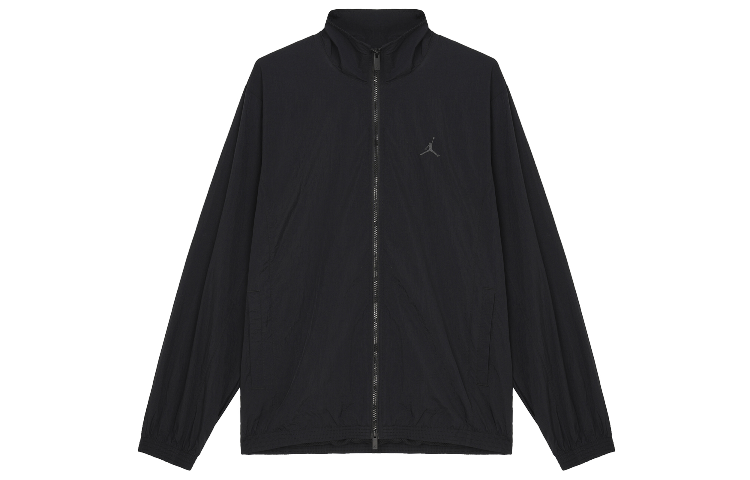 Jordan Essentials Waterproof Letter Print Woven Jacket Black FV7300-010