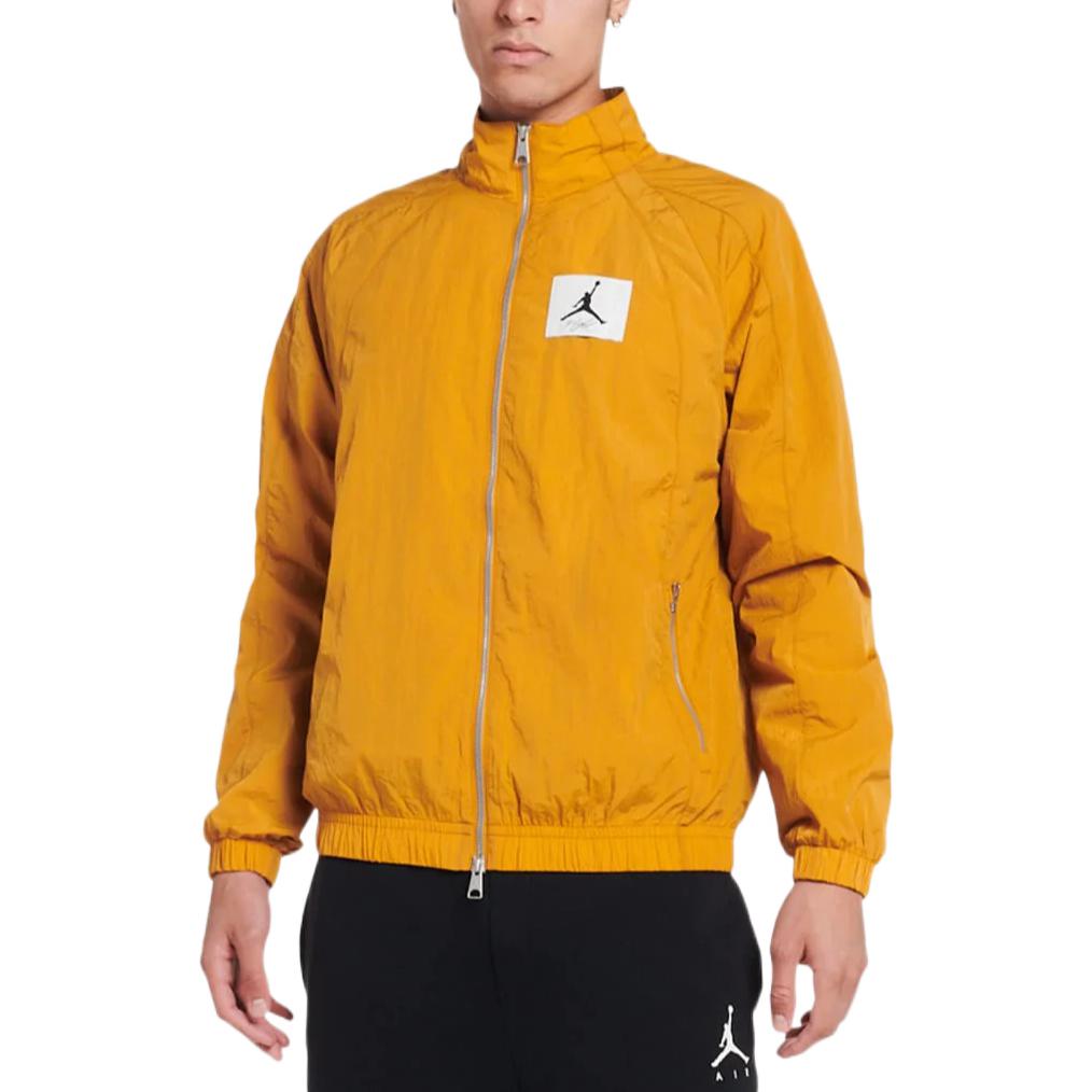 Jordan Essentials Yellow Embroidered Logo Patch Track Jacket DQ7336-712