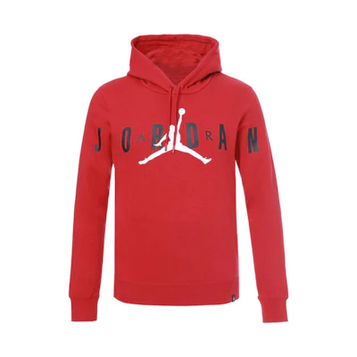 Jordan Fleece-Lined Pullover Hoodie Red American Style Sweatshirt 834372-687
