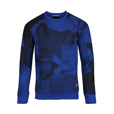 Jordan Fleece Graphic Crewneck Sweatshirt Blue BQ1384-423