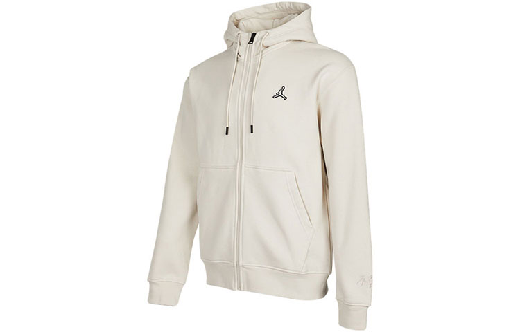 Jordan Fleece Hoodie Casual Long Sleeve Sweatshirt Off-White DA9811-104
