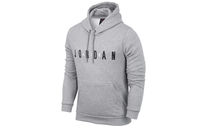 Jordan Fleece Hoodie Gray - Comfortable & Versatile Casual Wear CJ9666-063