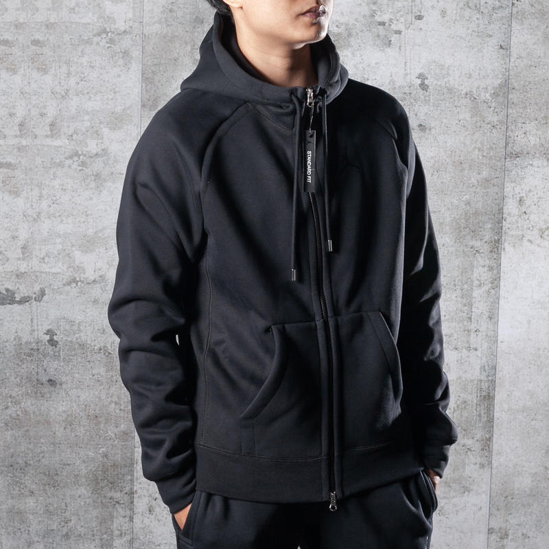 Lookbook Jordan Fleece Hoodie Jacket Black CD8734-010