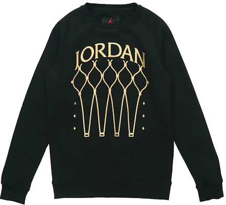 Jordan Fleece Logo Crewneck Sweatshirt Black BQ5746-010 Buy Jordan Fleece Logo Crewneck Sweatshirt Black BQ5746-010