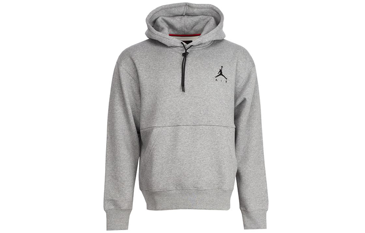 Jordan Fleece Logo Pullover Hoodie Grey CK6684-091