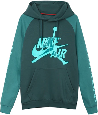 Jordan Fleece Pullover Hoodie Black Green BV6011-303 Buy Jordan Fleece Pullover Hoodie Black Green BV6011-303