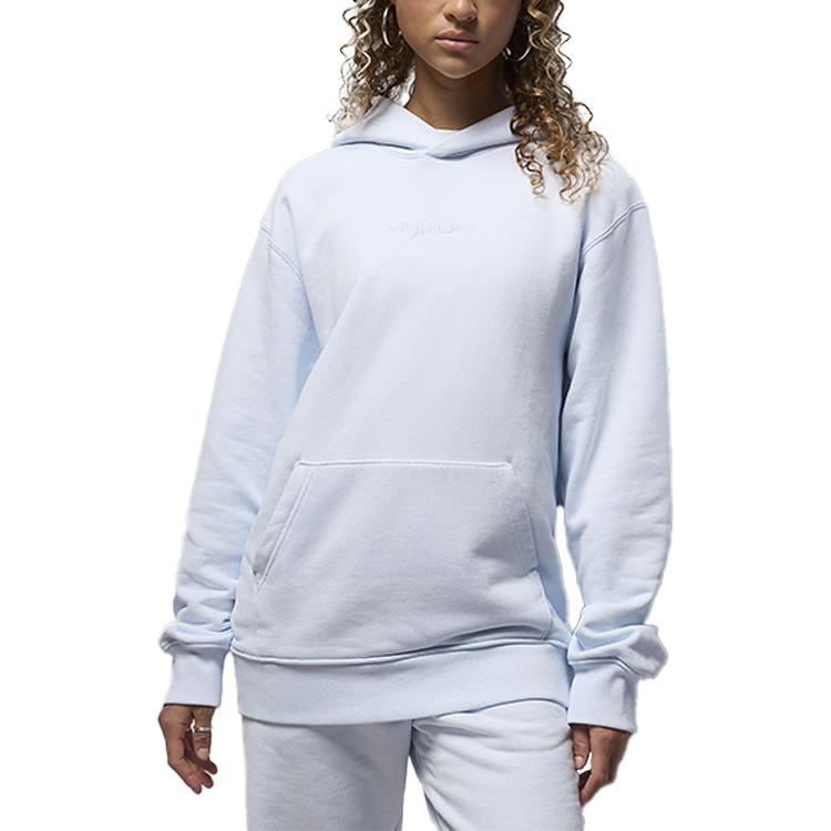 Jordan Fleece Pullover Hoodie Grey Unisex Casual Long-Sleeve Sweatshirt FZ3952-085