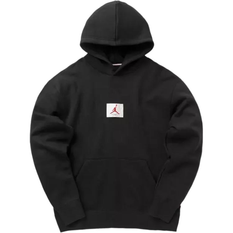 Jordan Flight Air Logo Pullover Hoodie Black Casual Sportswear CZ8260-010
