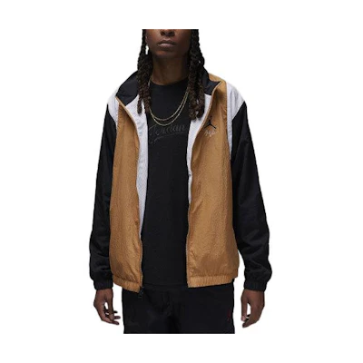 Jordan Flight Essentials Embroidered Patchwork Jacket Light Brown Casualwear FN4621-231