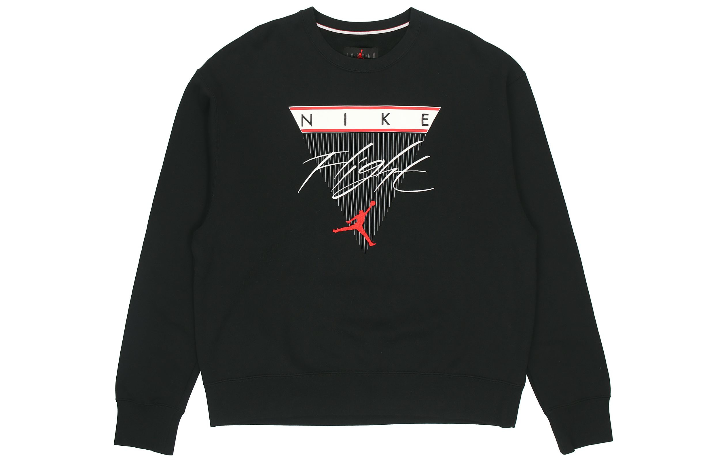 Jordan Flight Fleece-Lined Crewneck Sweatshirt Winter Black CZ8265-010