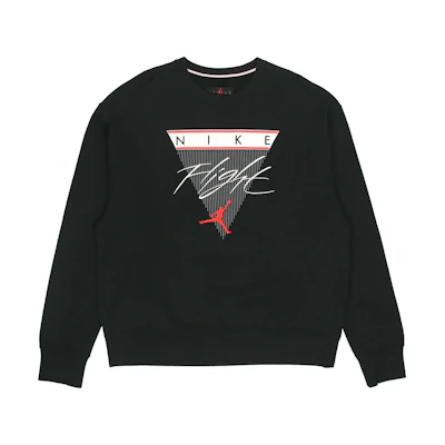 Jordan Flight Fleece-Lined Crewneck Sweatshirt Winter Black CZ8265-010