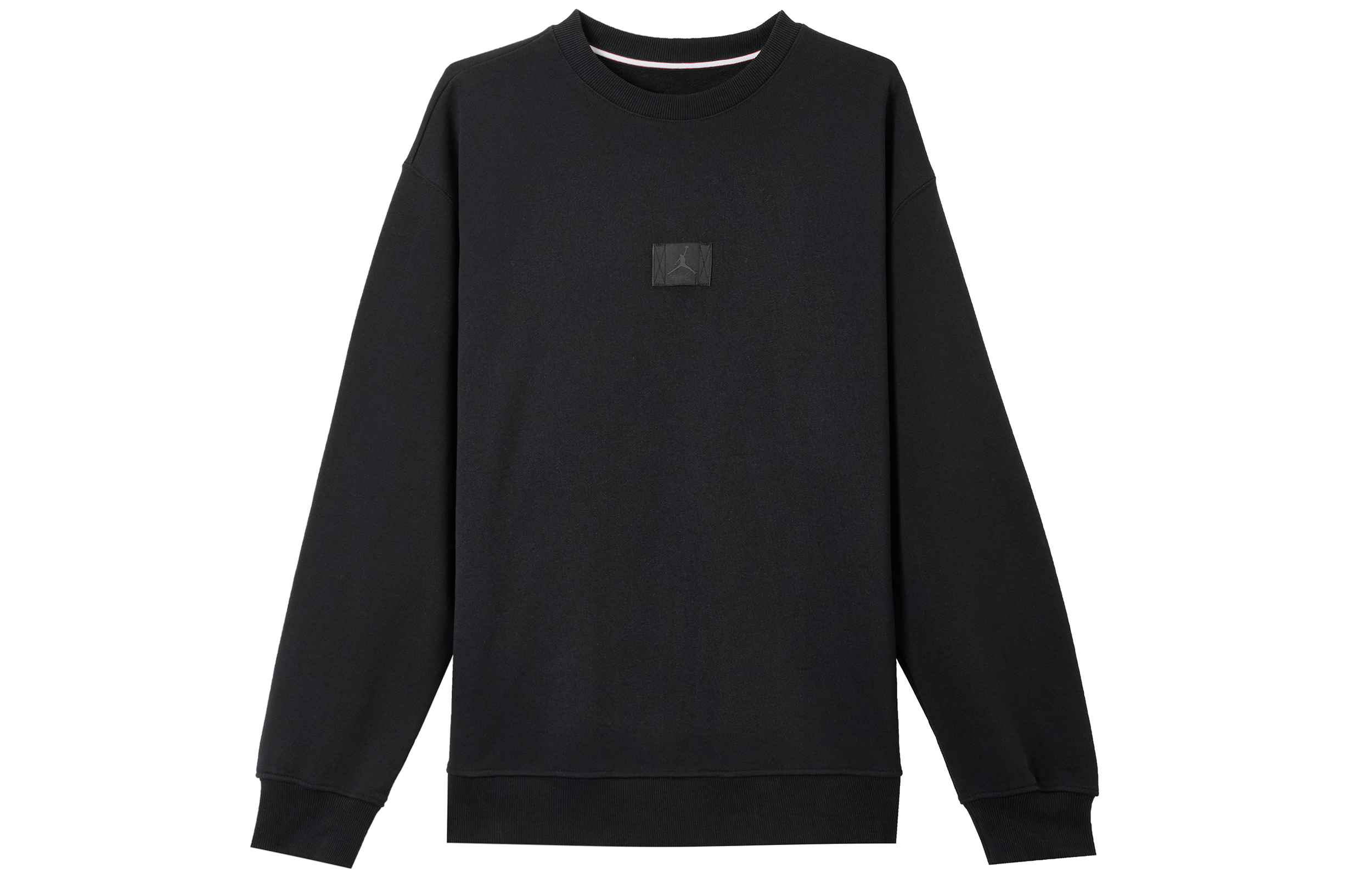 Jordan Flight Fleece Crewneck Long Sleeve Sweatshirt Black FV7259-010