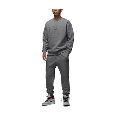 Jordan Flight Fleece Crewneck Pullover Sweatshirt Carbon Grey () FV7260-091